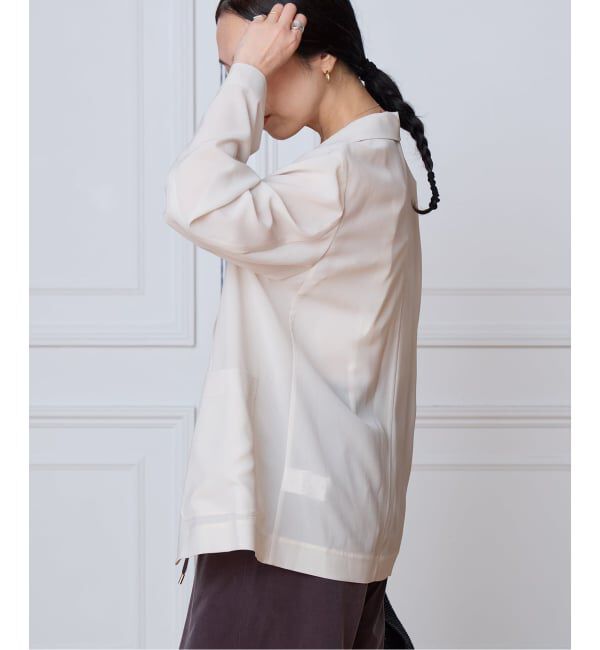 IENA LA BOUCLE「IENA LA BOUCLE シアードレーピージャケット」|テーラードジャケット|