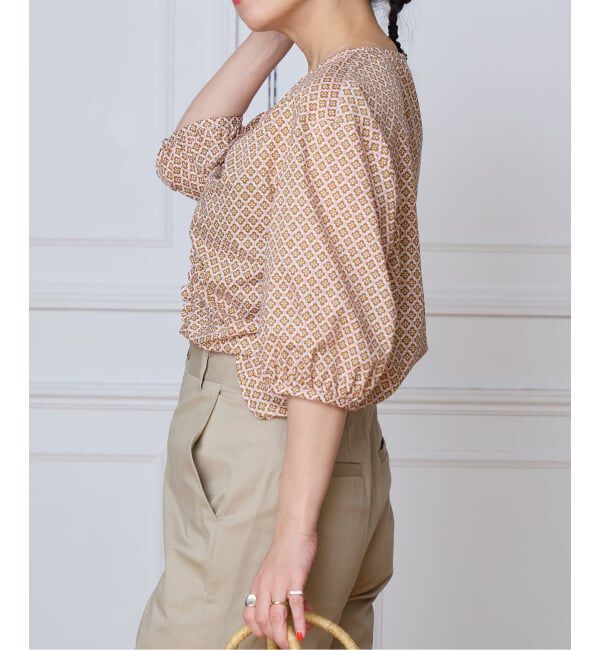 IENA LA BOUCLE「IENA LA BOUCLE リバティギャザーブラウス」|シャツ・ブラウス|