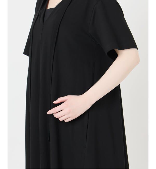 VERMEIL par iena「Tie-Neck Jersey Dress」|ワンピース|