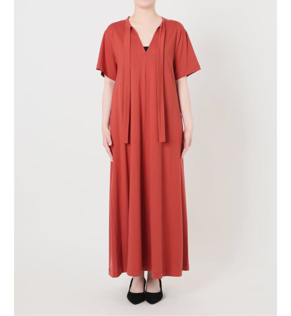 VERMEIL par iena「Tie-Neck Jersey Dress」|ワンピース|
