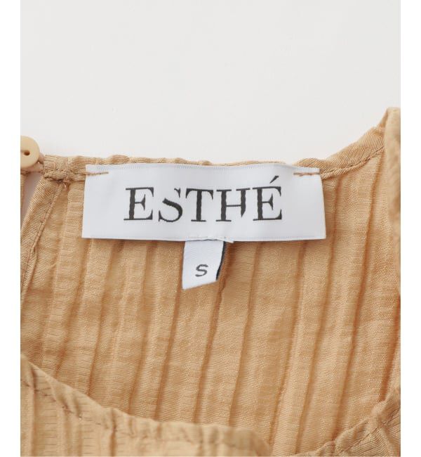 IENA「ESTHE/エステ Sheer Pleated Maxi Dress ワンピース 252-3200B」|ワンピース|