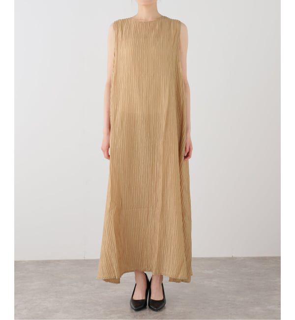 IENA「ESTHE/エステ Sheer Pleated Maxi Dress ワンピース 252-3200B」|ワンピース|