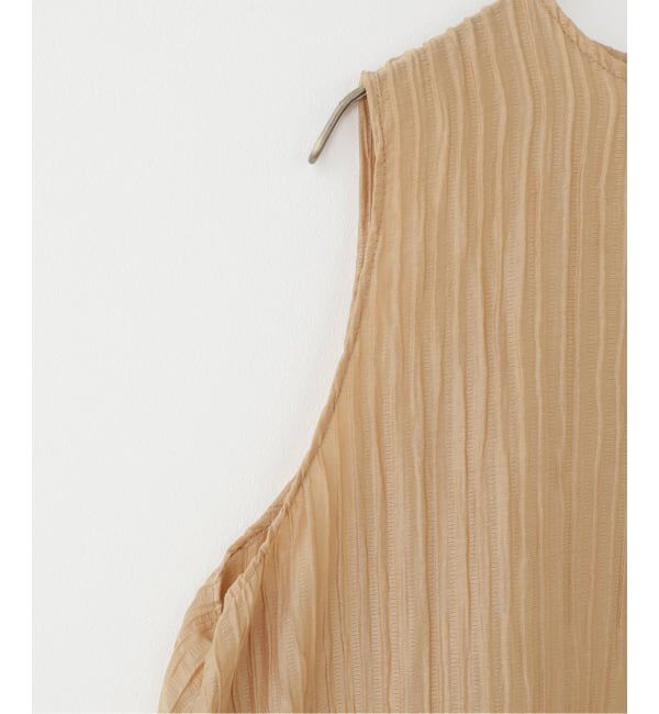 IENA「ESTHE/エステ Sheer Pleated Maxi Dress ワンピース 252-3200B」|ワンピース|