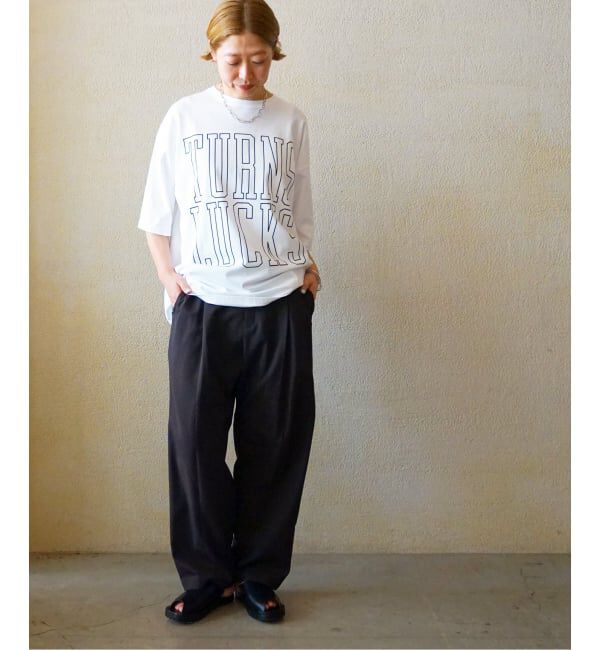 journal standard luxe「ライトツイル タックテーパーパンツ」|スラックス|