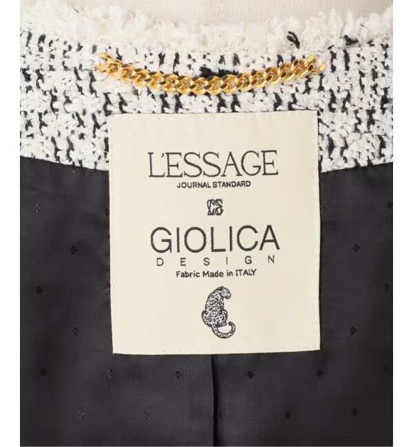 journal standard L'essage「《追加予約》GIOLICA ツイード D/Sジャケット」|ノーカラージャケット|