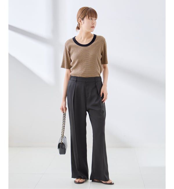 journal standard L'essage「《予約》サテンタックパンツ」|スラックス|