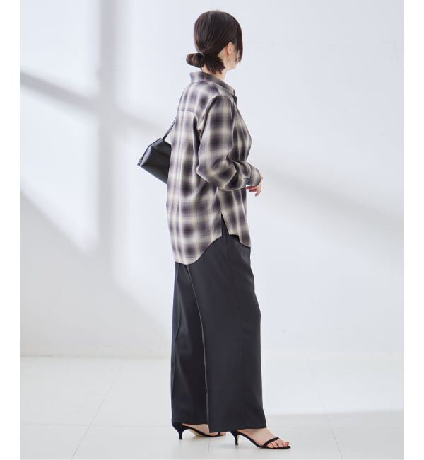 journal standard L'essage「《予約》サテンタックパンツ」|スラックス|