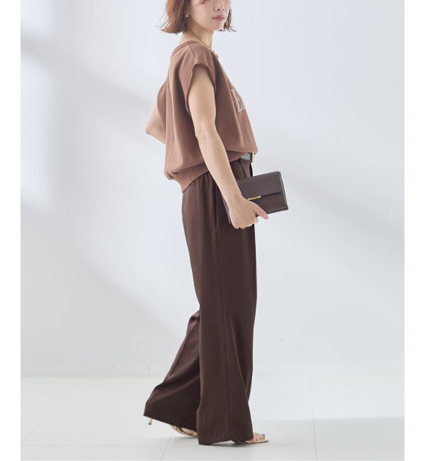journal standard L'essage「《予約》サテンタックパンツ」|スラックス|