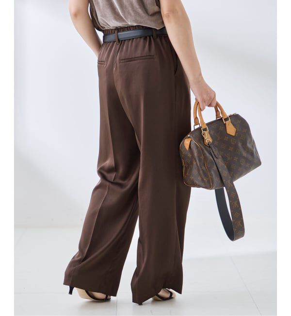 journal standard L'essage「《予約》サテンタックパンツ」|スラックス|