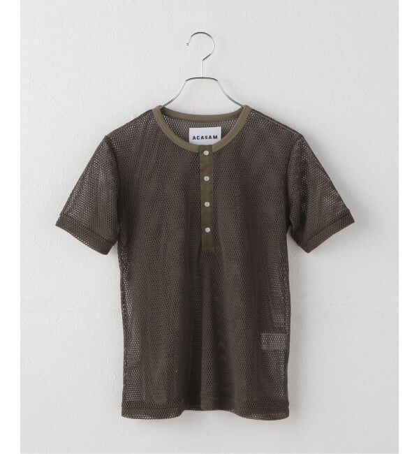 Spick and Span「ACASAM / アカサム メッシュヘンリー」|Tシャツ・カットソー|