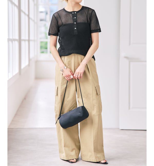 Spick and Span「ACASAM / アカサム メッシュヘンリー」|Tシャツ・カットソー|