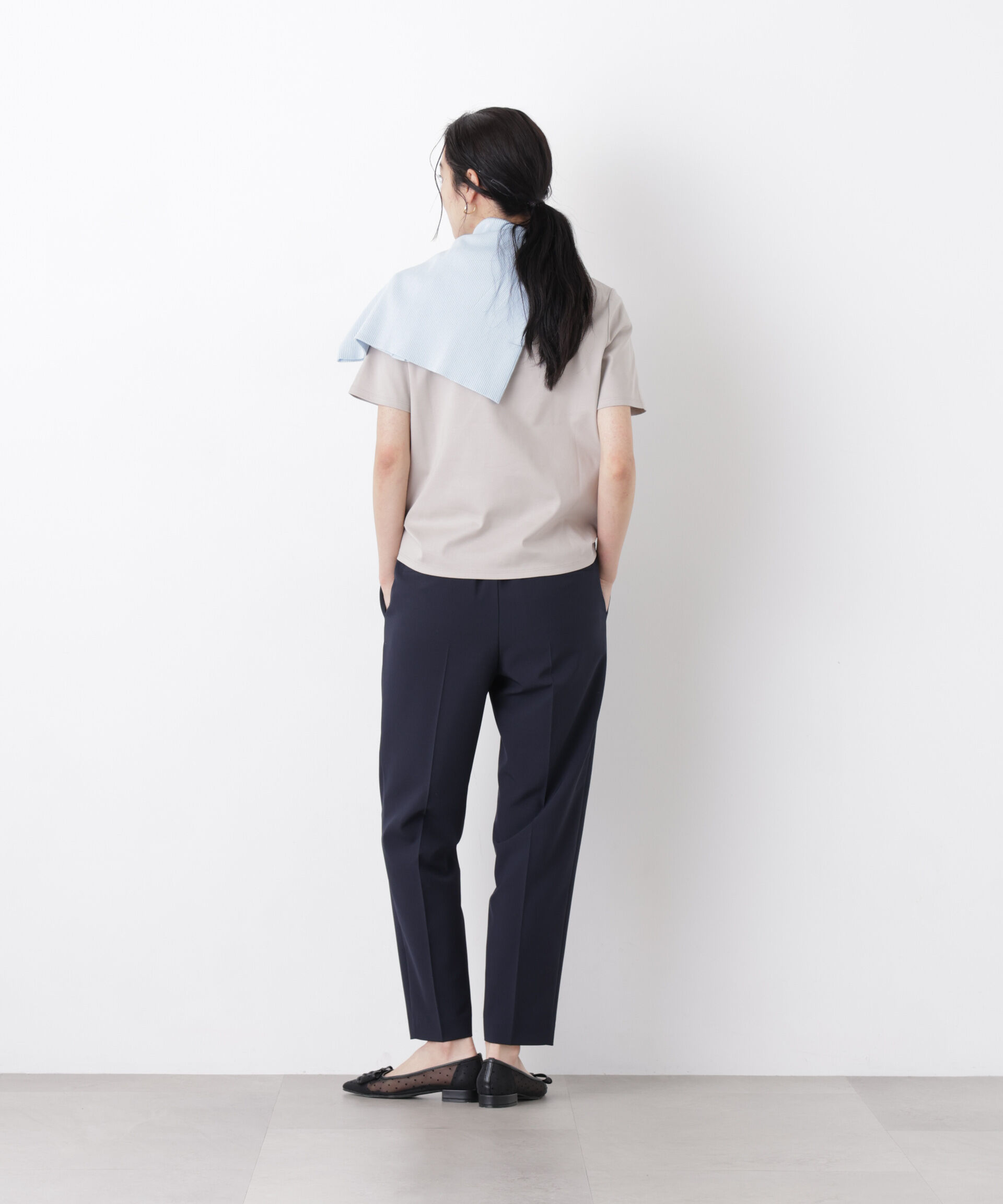 NANO universe「DressT/シルケットスムースモックネックTシャツ」|Tシャツ・カットソー|