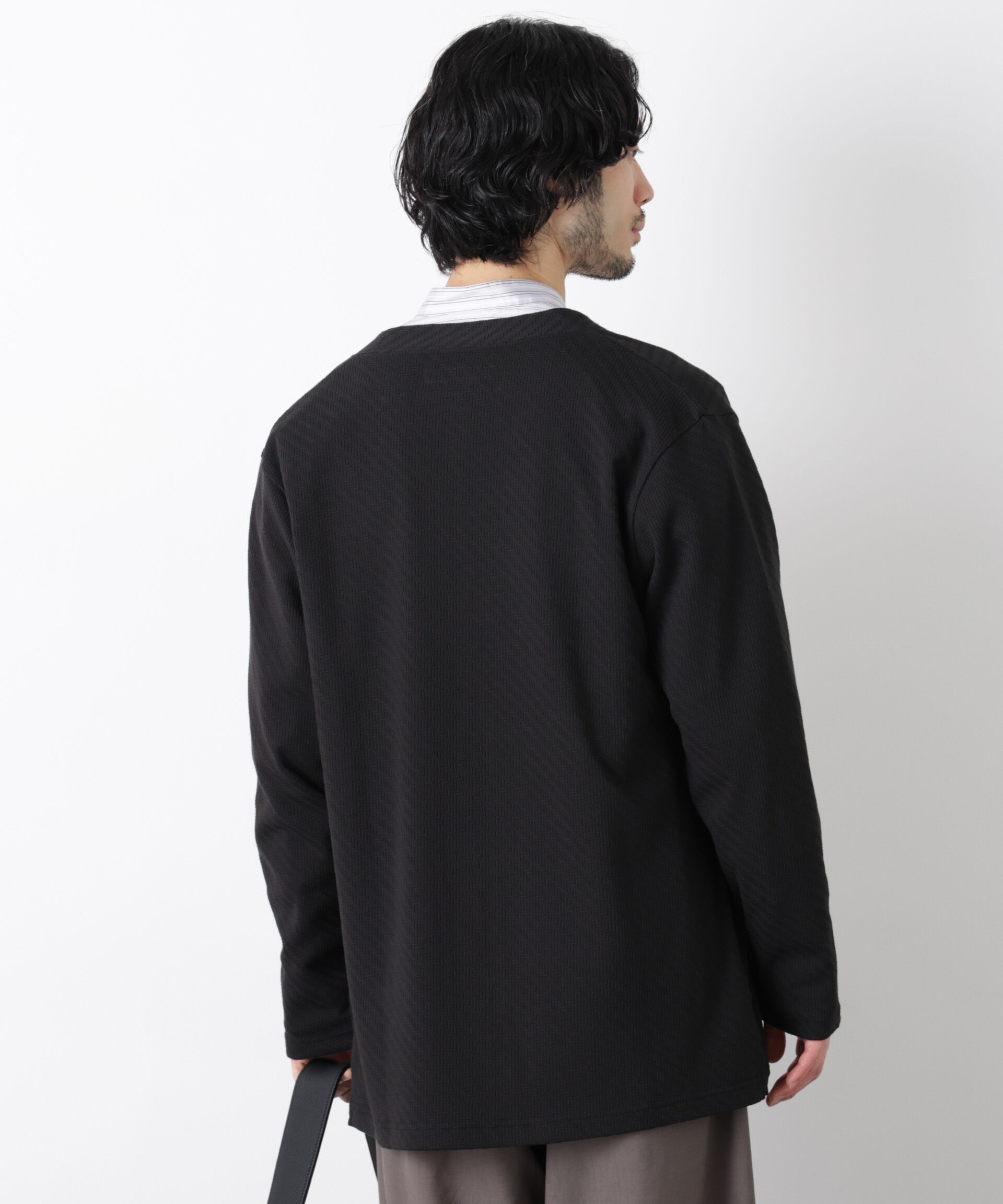 nano･universe「リンクスジャガードトッパーカーディガン」|Tシャツ・カットソー|