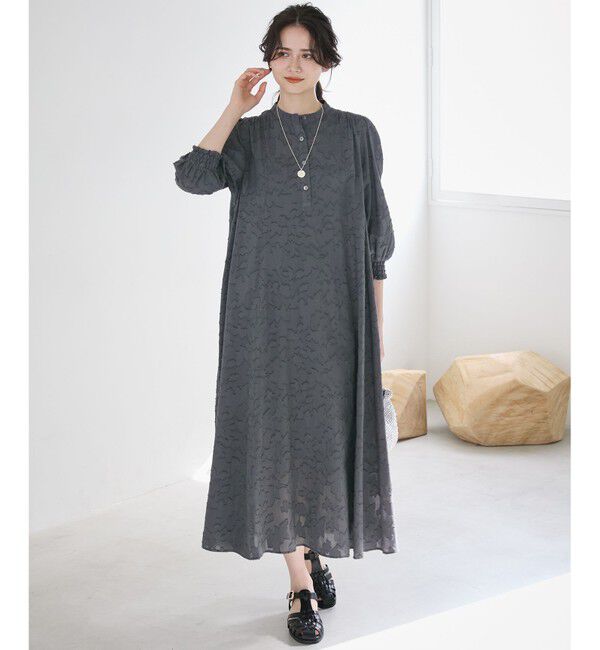 23区「【SLOW/一部店舗限定】コットンジャカード ワンピース」|ワンピース|