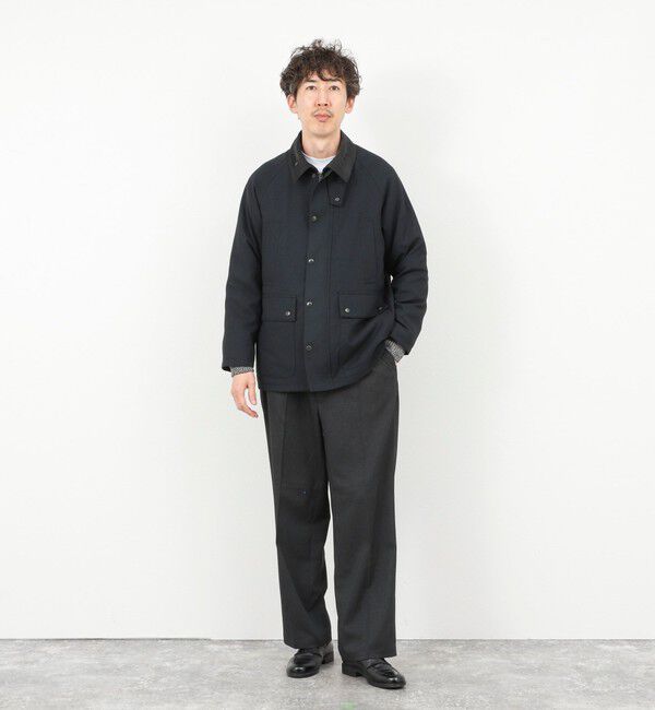 NOLLEY'S goodman「《ビジカジ対応》【TECHTWEED】【SORONA】中綿ユーティリティジャケット 25AW」|ブルゾン・スタジャン|