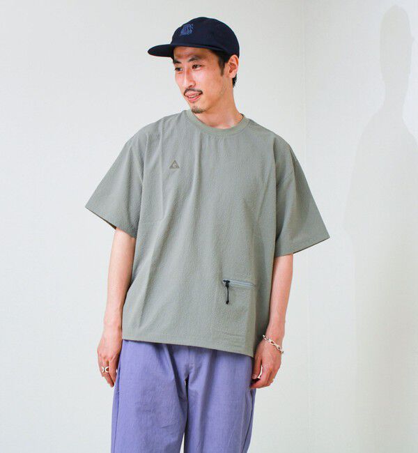 GLOSTER「【GERRY/ジェリー】Seersucker Vent Mesh S/S PO Shirt」|Tシャツ・カットソー|