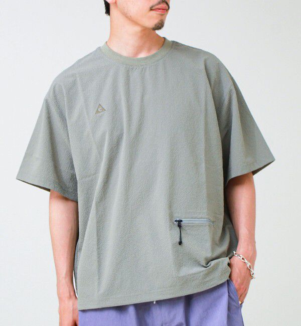 GLOSTER「【GERRY/ジェリー】Seersucker Vent Mesh S/S PO Shirt」|Tシャツ・カットソー|