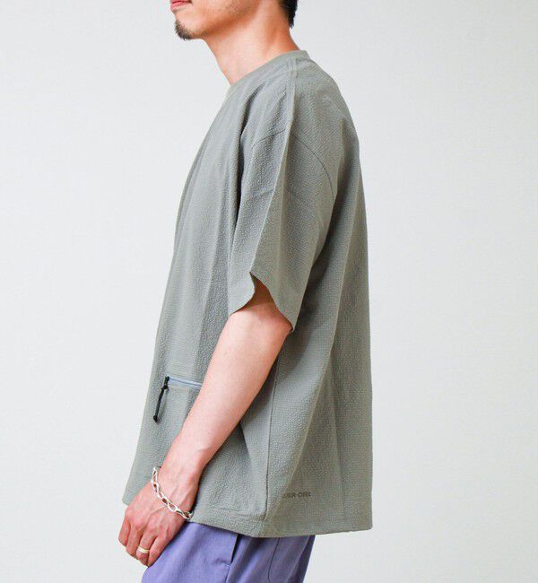 GLOSTER「【GERRY/ジェリー】Seersucker Vent Mesh S/S PO Shirt」|Tシャツ・カットソー|