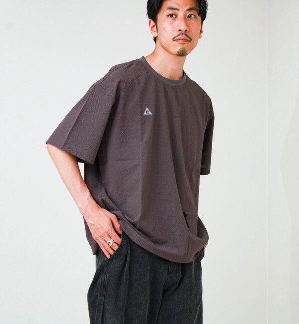 GLOSTER「【GERRY/ジェリー】Seersucker Vent Mesh S/S PO Shirt」|Tシャツ・カットソー|