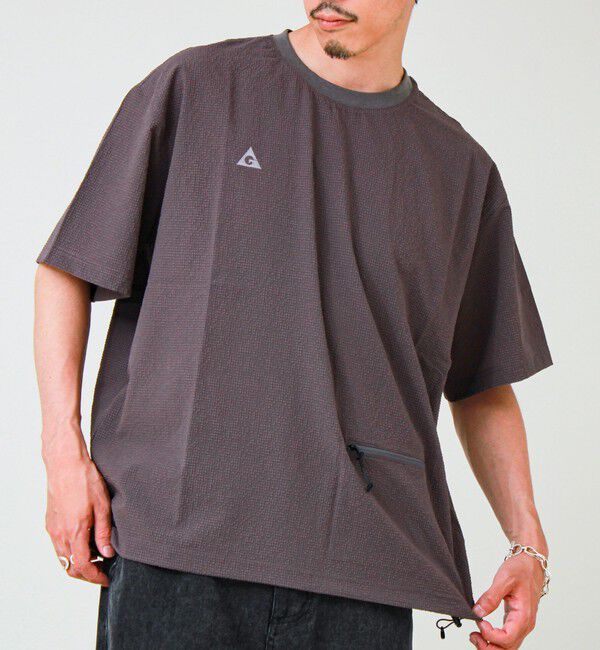 GLOSTER「【GERRY/ジェリー】Seersucker Vent Mesh S/S PO Shirt」|Tシャツ・カットソー|