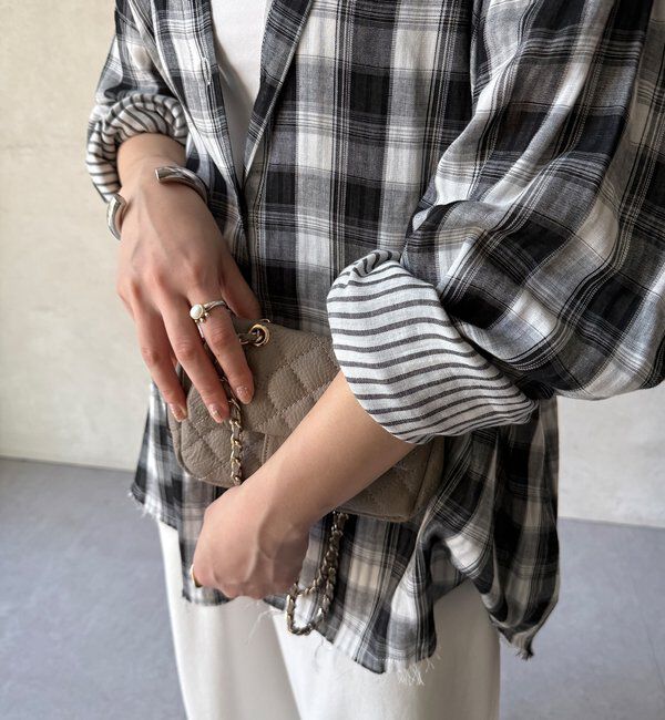  「【WEB限定】ビッグシルエットチェックシャツ」|シャツ・ブラウス|