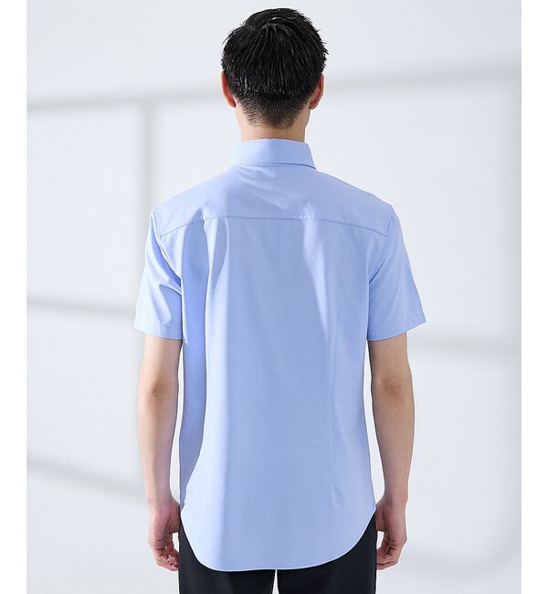 ABAHOUSE「【WEB限定】シルキー マイクロカノコ ボタンダウン 半袖シャツ」|シャツ・ブラウス|