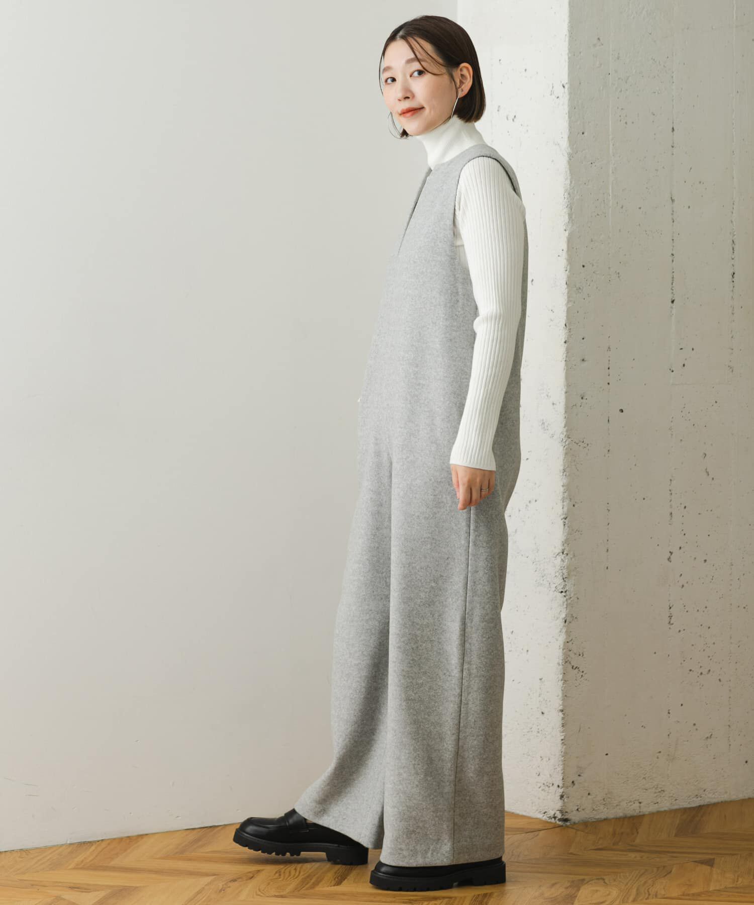 URBAN RESEARCH ROSSO「『34ｻｲｽﾞも展開』『UR TECH』F by ROSSO ｳｰﾙﾗｲｸｷｰﾈｯｸｵｰﾙｲ  」|スカート|