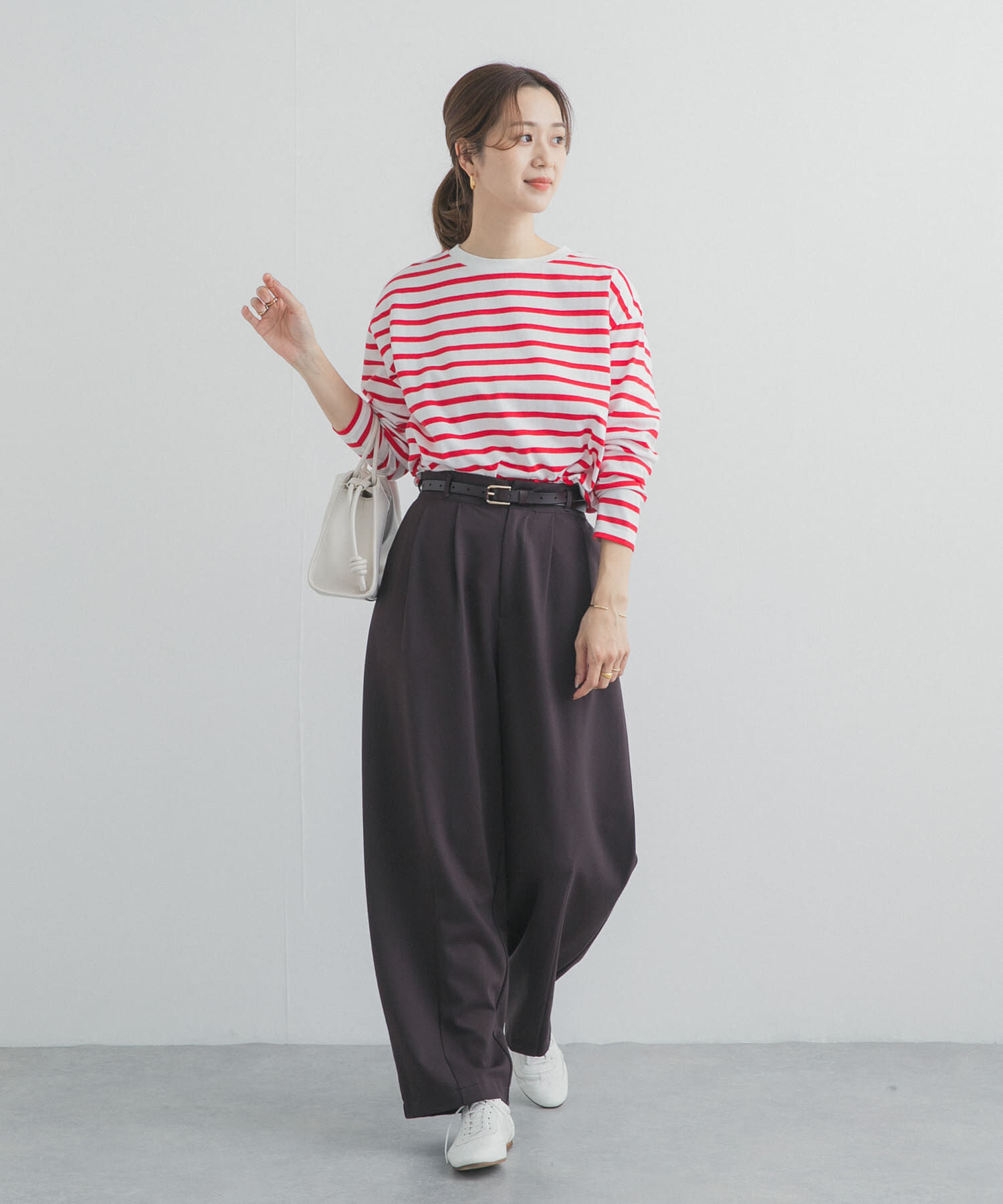 URBAN RESEARCH DOORS「ボーダーワイドプルオーバー」|Tシャツ・カットソー|