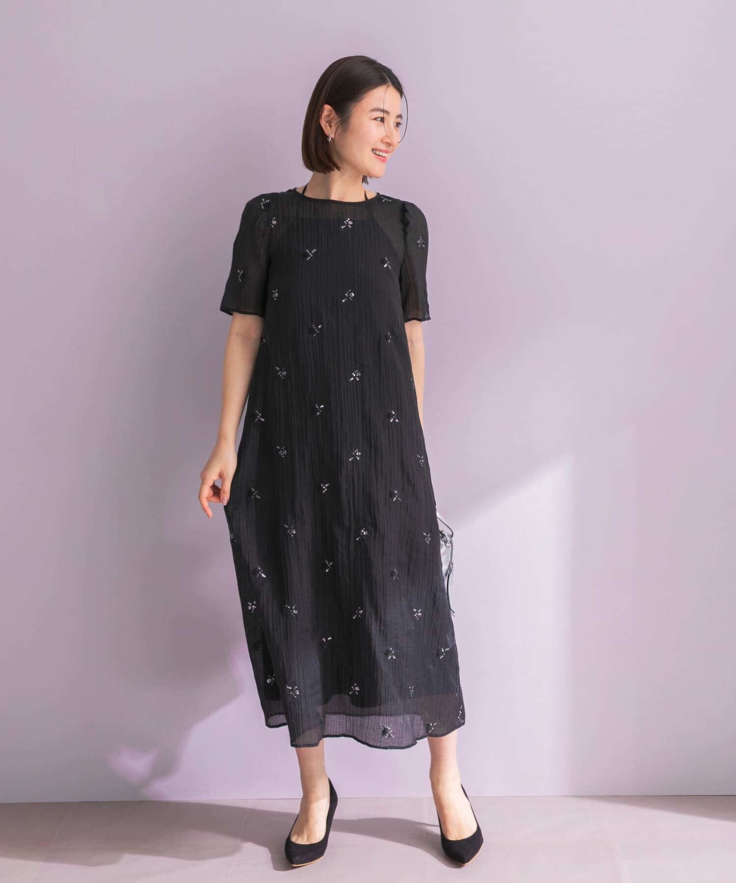 URBAN RESEARCH ROSSO「kaene　ビジューチュールホルターネックドレス」|ワンピース|
