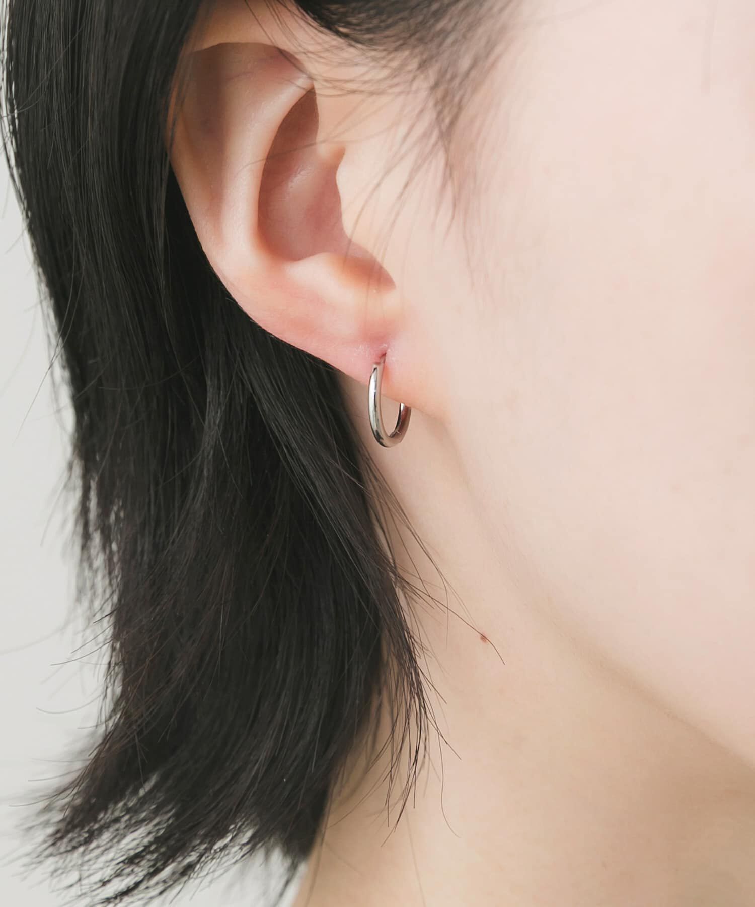 SMELLY「ステンレスフープピアス13mm」|ピアス|