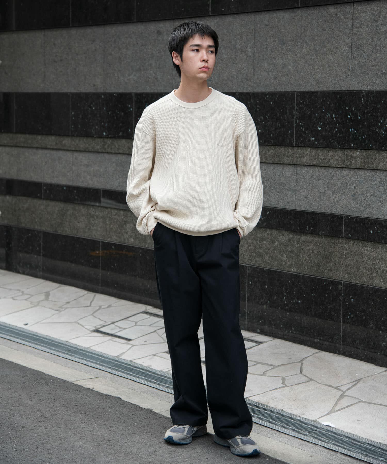 URBAN RESEARCH DOORS「『別注』Snow Peak Apparel&times;DOORS　HEAVYWEIGHT WAFFLE PULLOVER」|Tシャツ・カットソー|