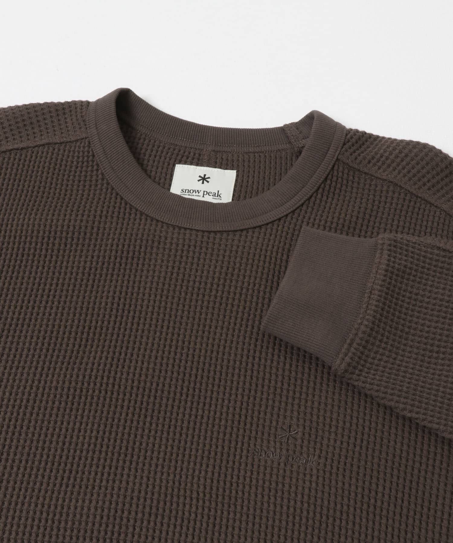 URBAN RESEARCH DOORS「『別注』Snow Peak Apparel&times;DOORS　HEAVYWEIGHT WAFFLE PULLOVER」|Tシャツ・カットソー|