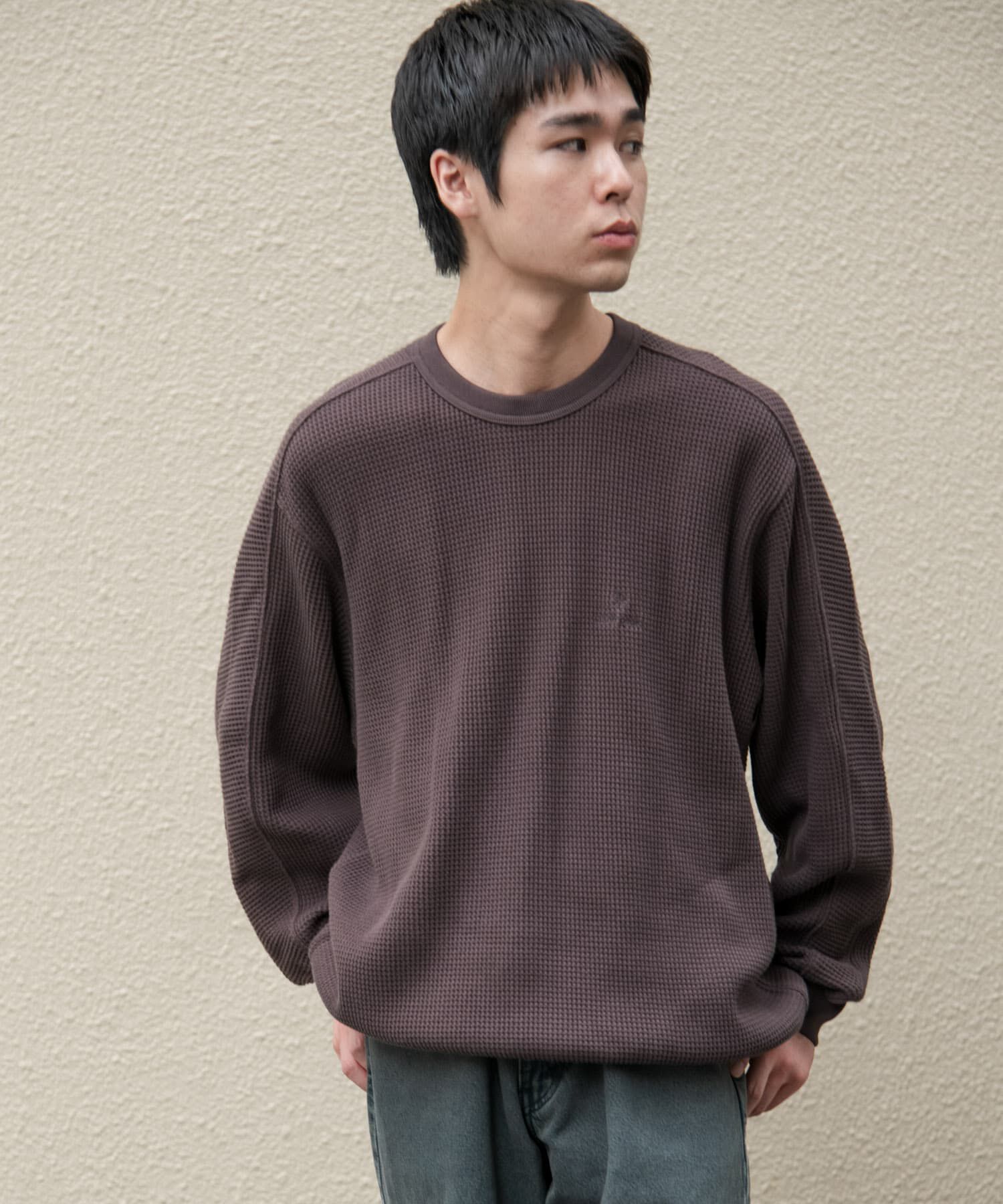 URBAN RESEARCH DOORS「『別注』Snow Peak Apparel&times;DOORS　HEAVYWEIGHT WAFFLE PULLOVER」|Tシャツ・カットソー|