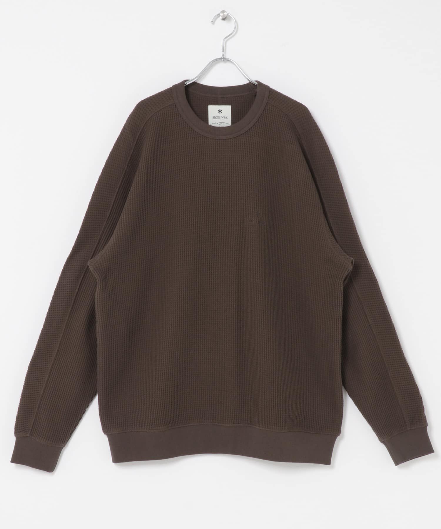 URBAN RESEARCH DOORS「『別注』Snow Peak Apparel&times;DOORS　HEAVYWEIGHT WAFFLE PULLOVER」|Tシャツ・カットソー|