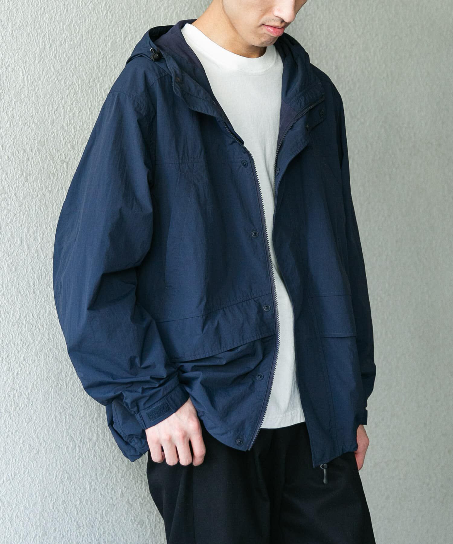 URBAN RESEARCH DOORS「『別注』Snow Peak Apparel&times;DOORS　NYLON TUSSAH PARKA」|ノーカラーコート|