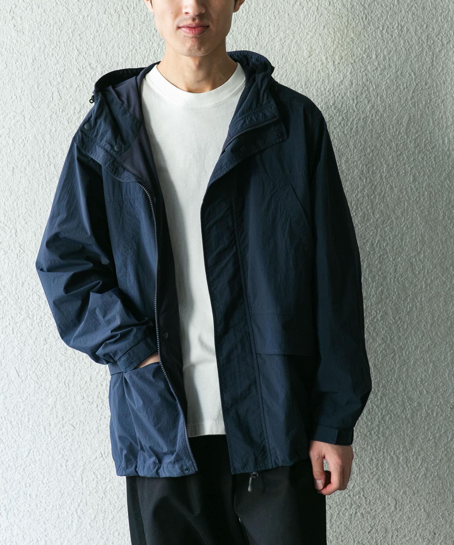 URBAN RESEARCH DOORS「『別注』Snow Peak Apparel&times;DOORS　NYLON TUSSAH PARKA」|ノーカラーコート|