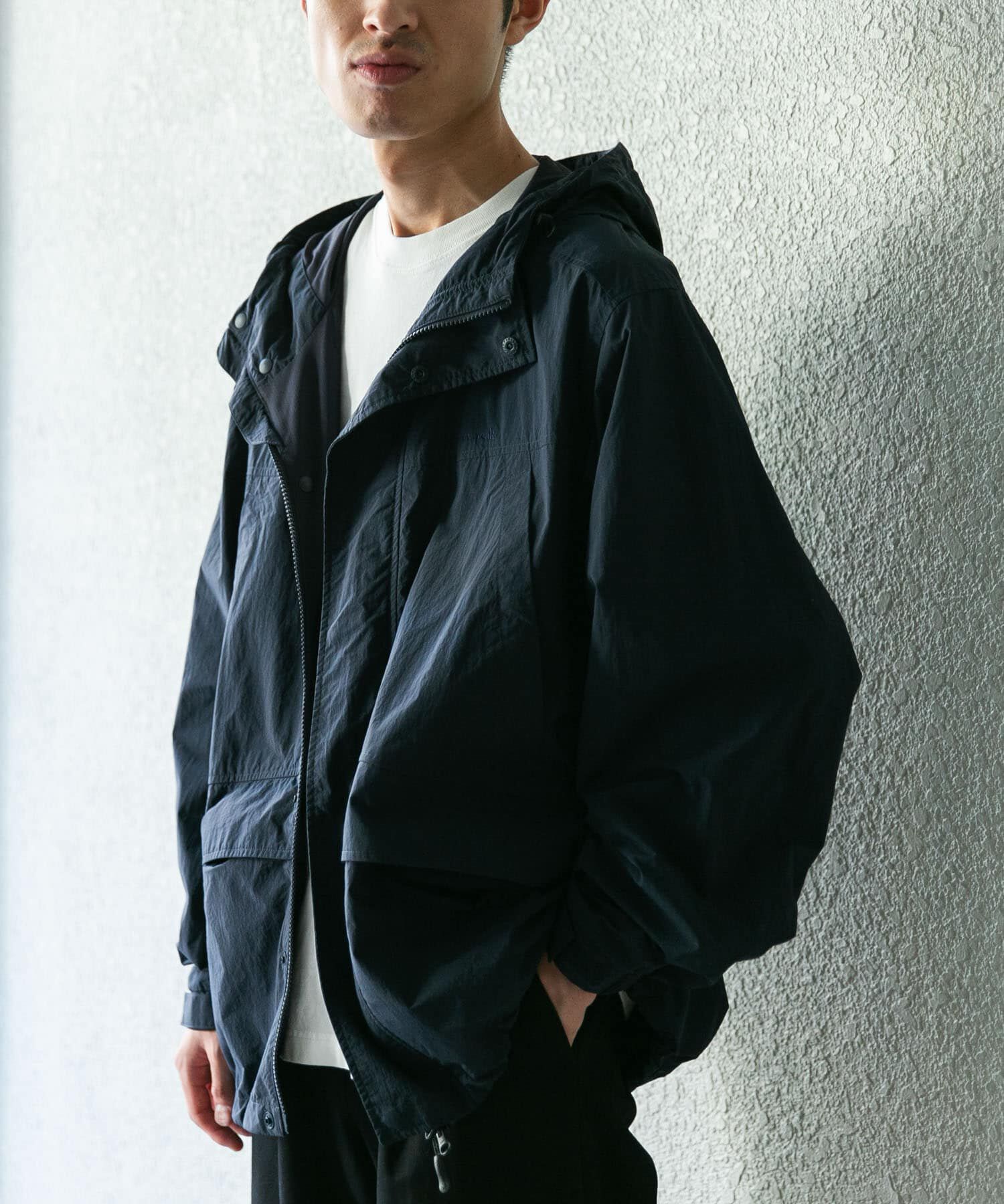 URBAN RESEARCH DOORS「『別注』Snow Peak Apparel&times;DOORS　NYLON TUSSAH PARKA」|ノーカラーコート|
