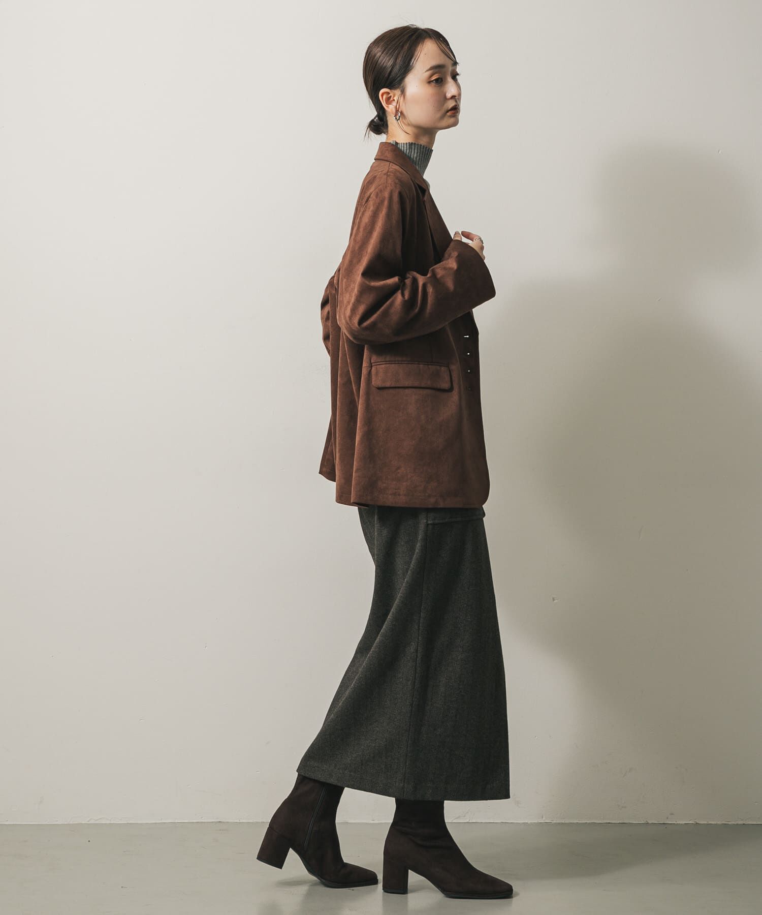SENSE OF PLACE by URBAN RESEARCH「『XS, TALLサイズ/WEB限定』ジャージーメルトンアウトポケットスカート」|スカート|