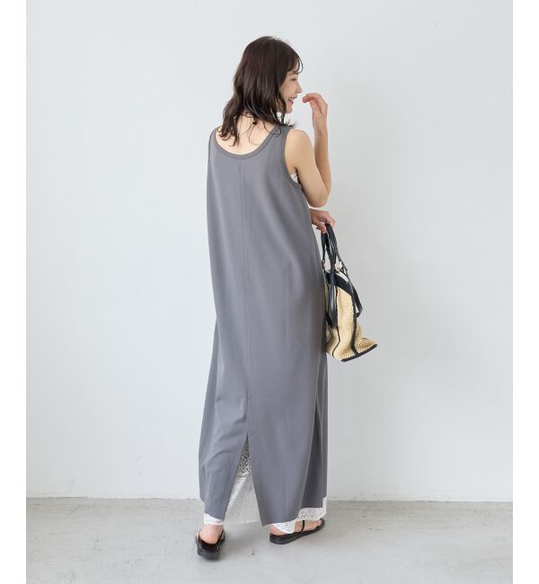  「《WEB限定》ノーマイルカットジャージータンクワンピース」|ワンピース|