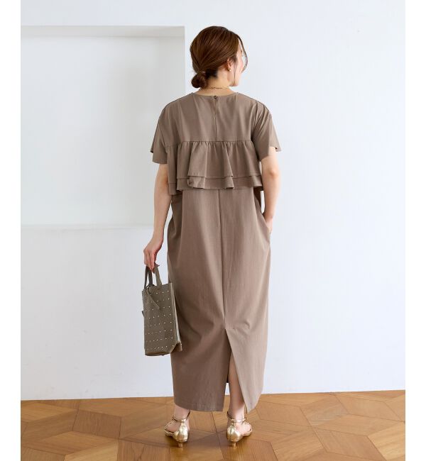  「フリルデザインカットワンピース」|ワンピース|