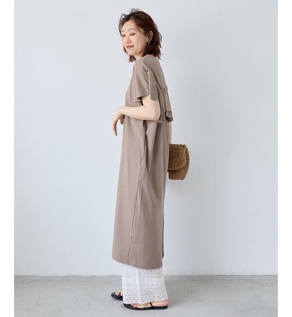  「フリルデザインカットワンピース」|ワンピース|