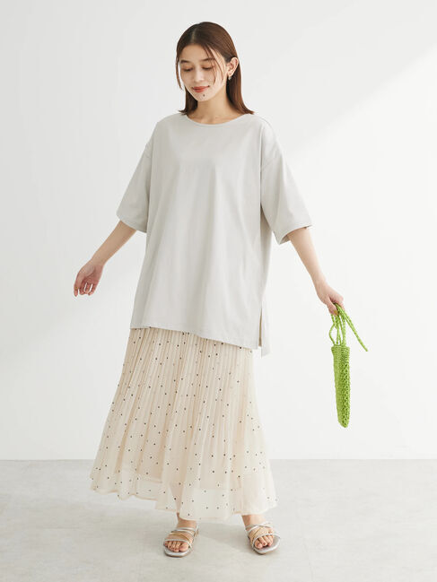 Green Parks「冷っとすずやか　バックカシュクールチュニック」|チュニック|