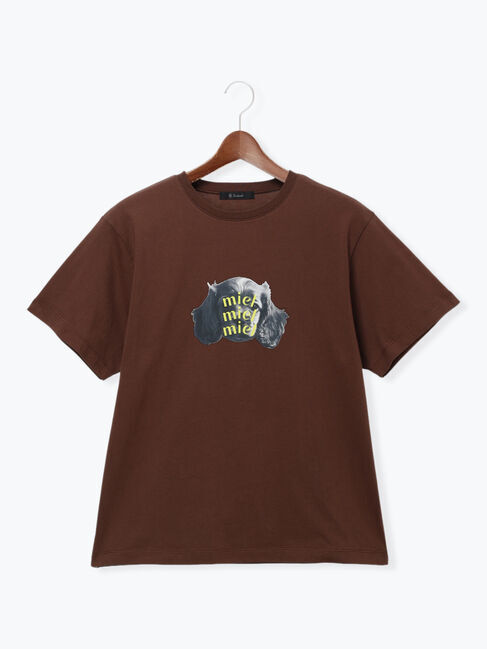 Te chichi「アニマルフォトプリントTシャツ」|Tシャツ・カットソー|ブラウン