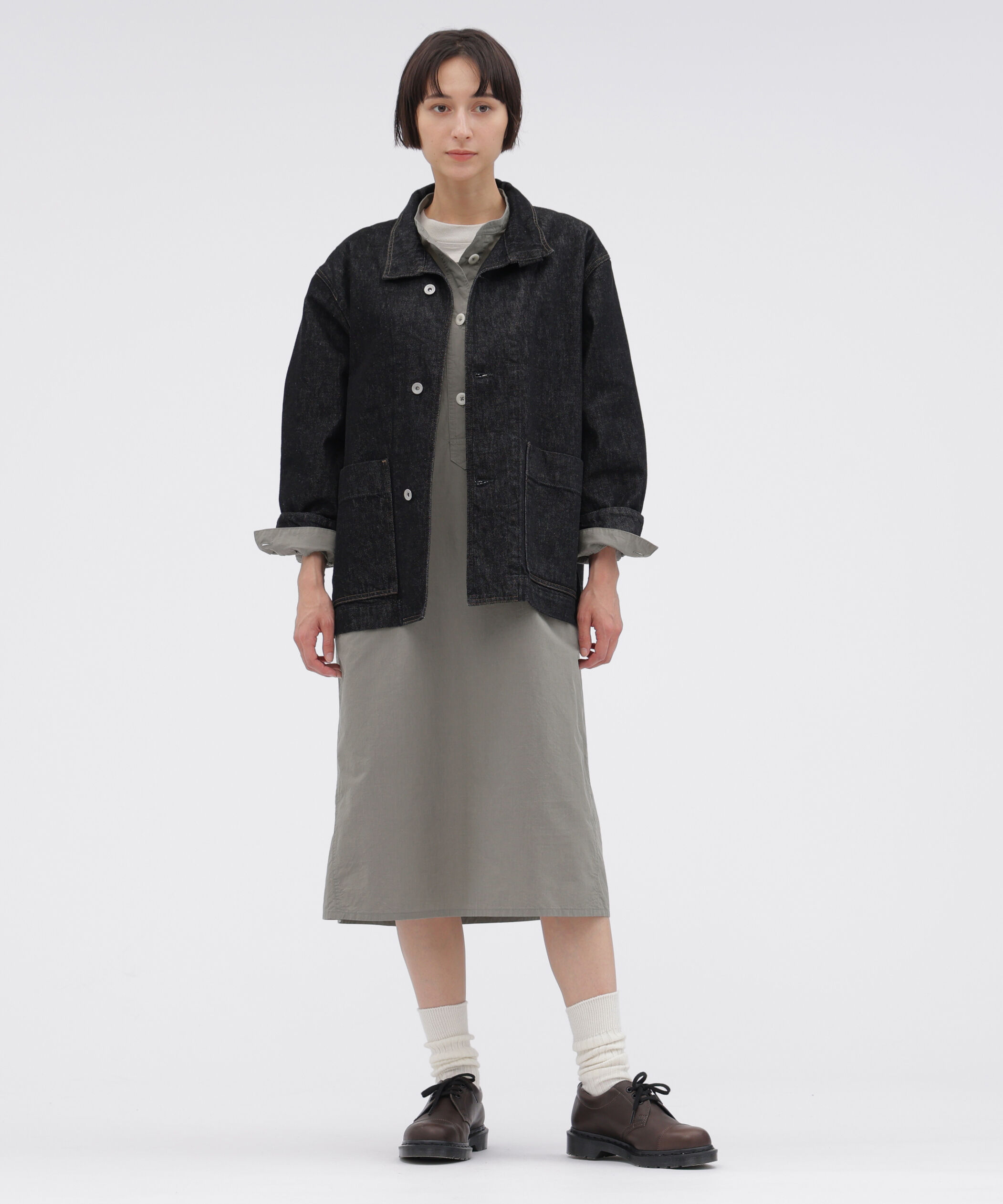 MHL.「END ON END WEAVE COTTON DRESS」|ワンピース|