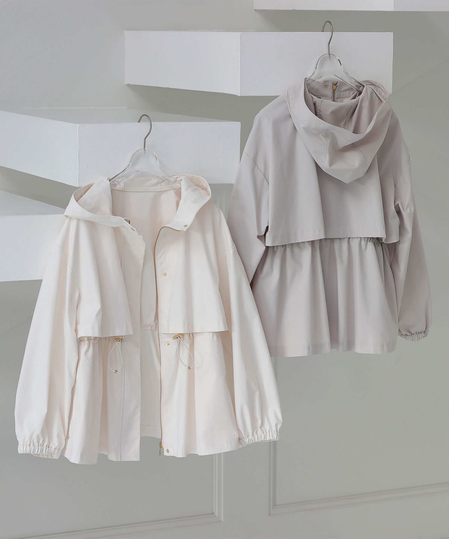  「<Oggi･sweet掲載><ちょうど､いい服>毎日これ｡週7ﾍﾟﾌﾟﾗﾑﾌｰﾃﾞｨ  」|ブルゾン・スタジャン|オフホワイト1