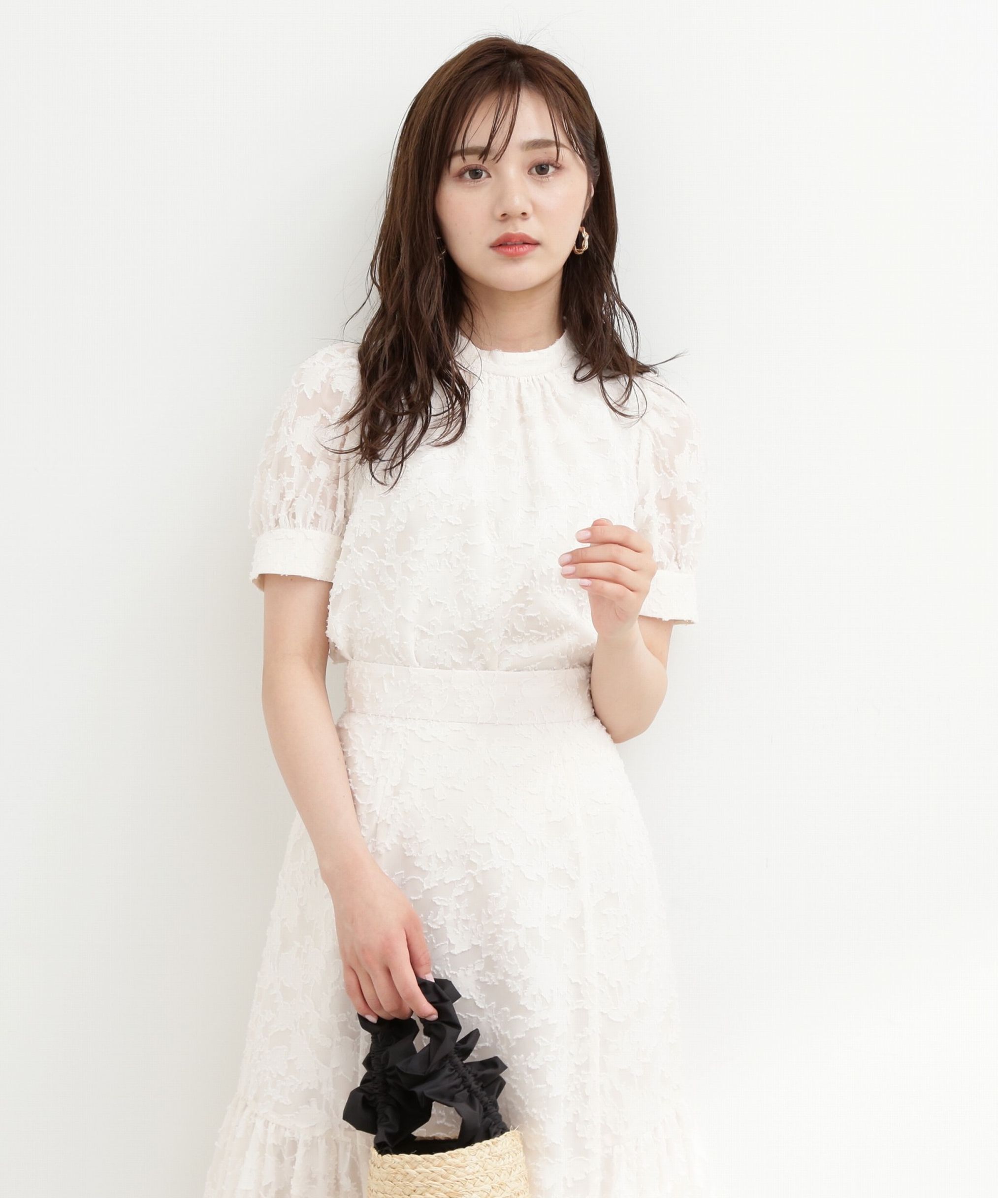 PROPORTION BODY DRESSING「フラワージャガードブラウス」|シャツ・ブラウス|
