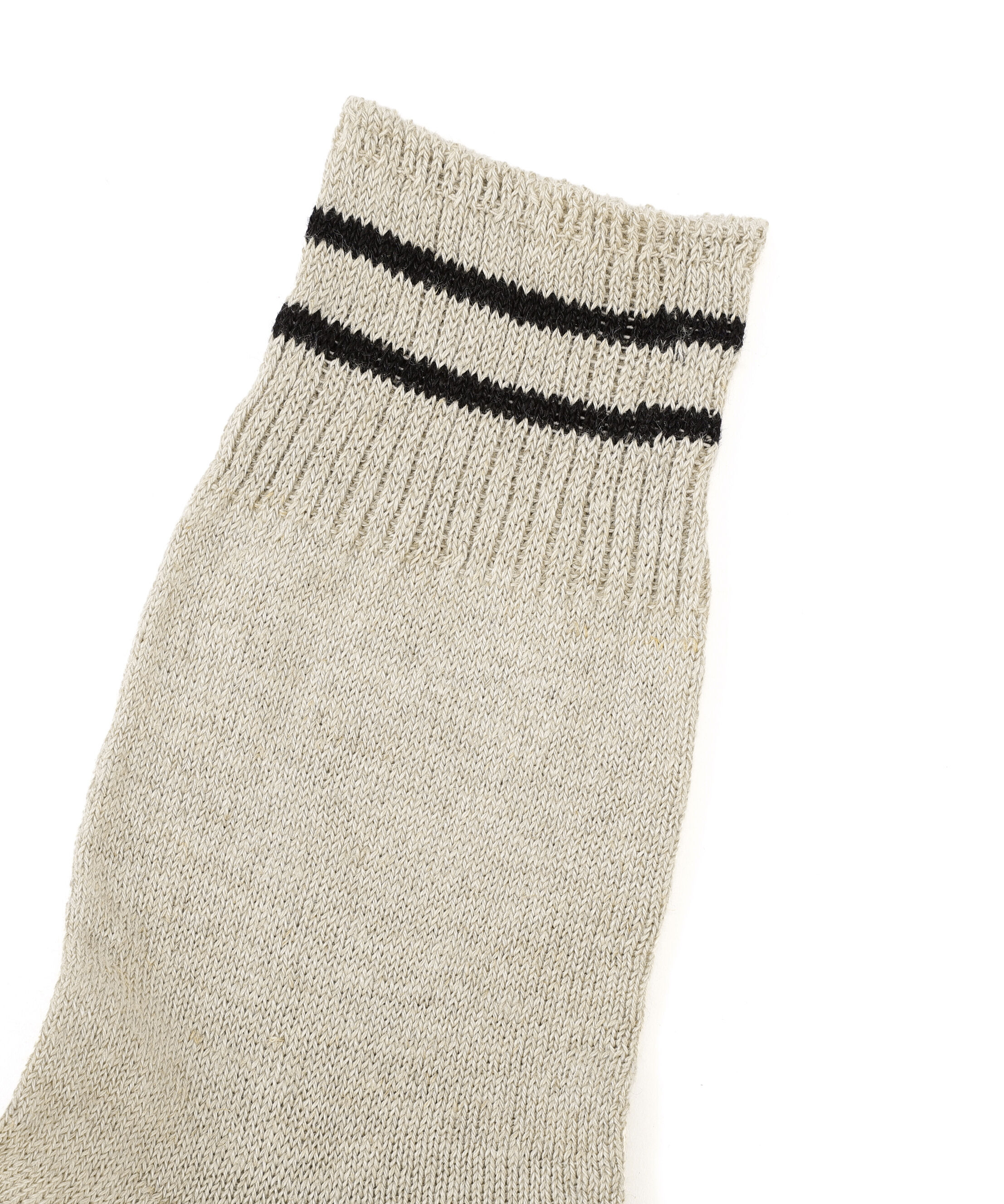 MARGARET HOWELL「MEN LINEN RIB STRIPE SOCKS」|ソックス|