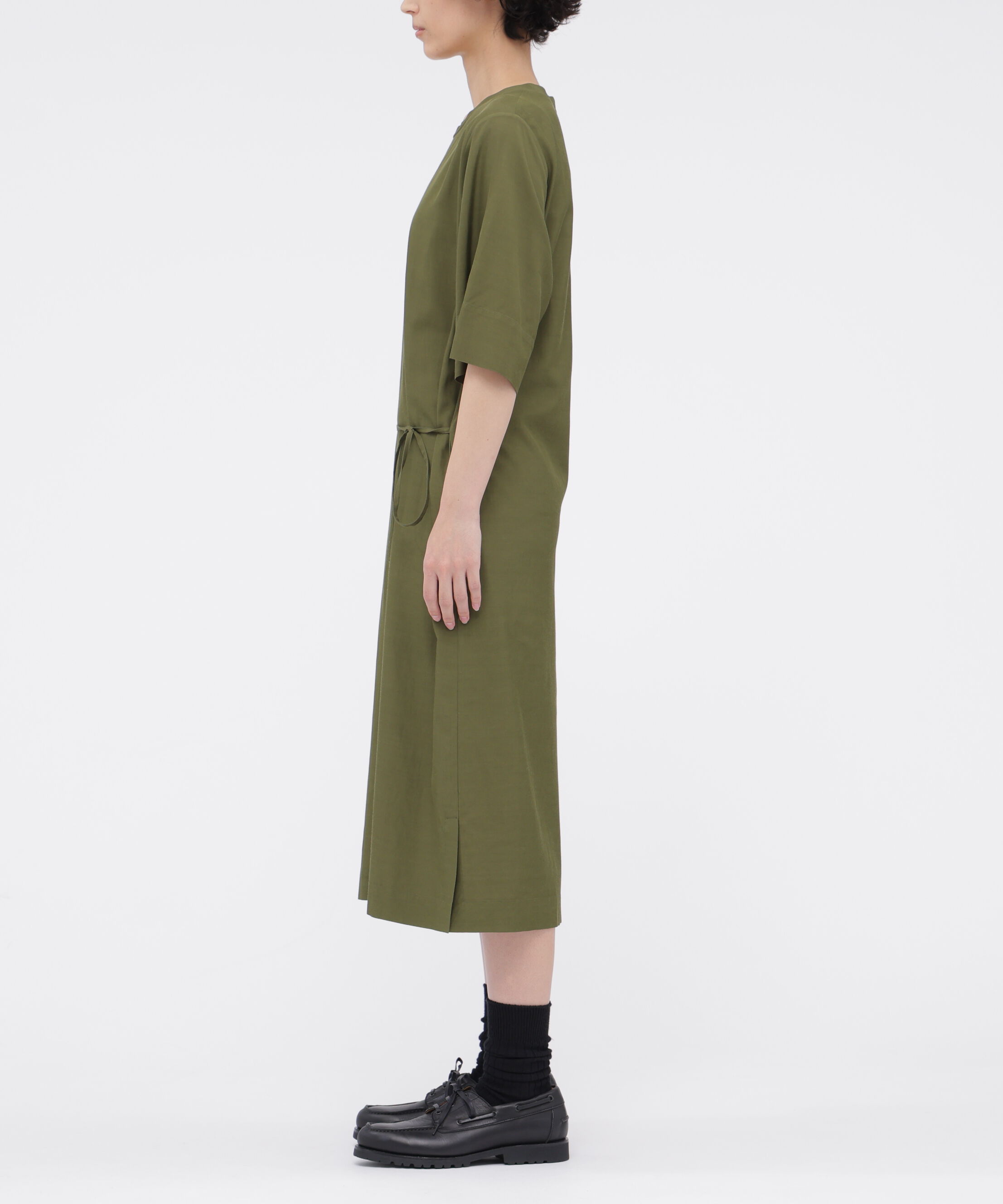  「FLUID COTTON BLEND DRESS」|ワンピース|