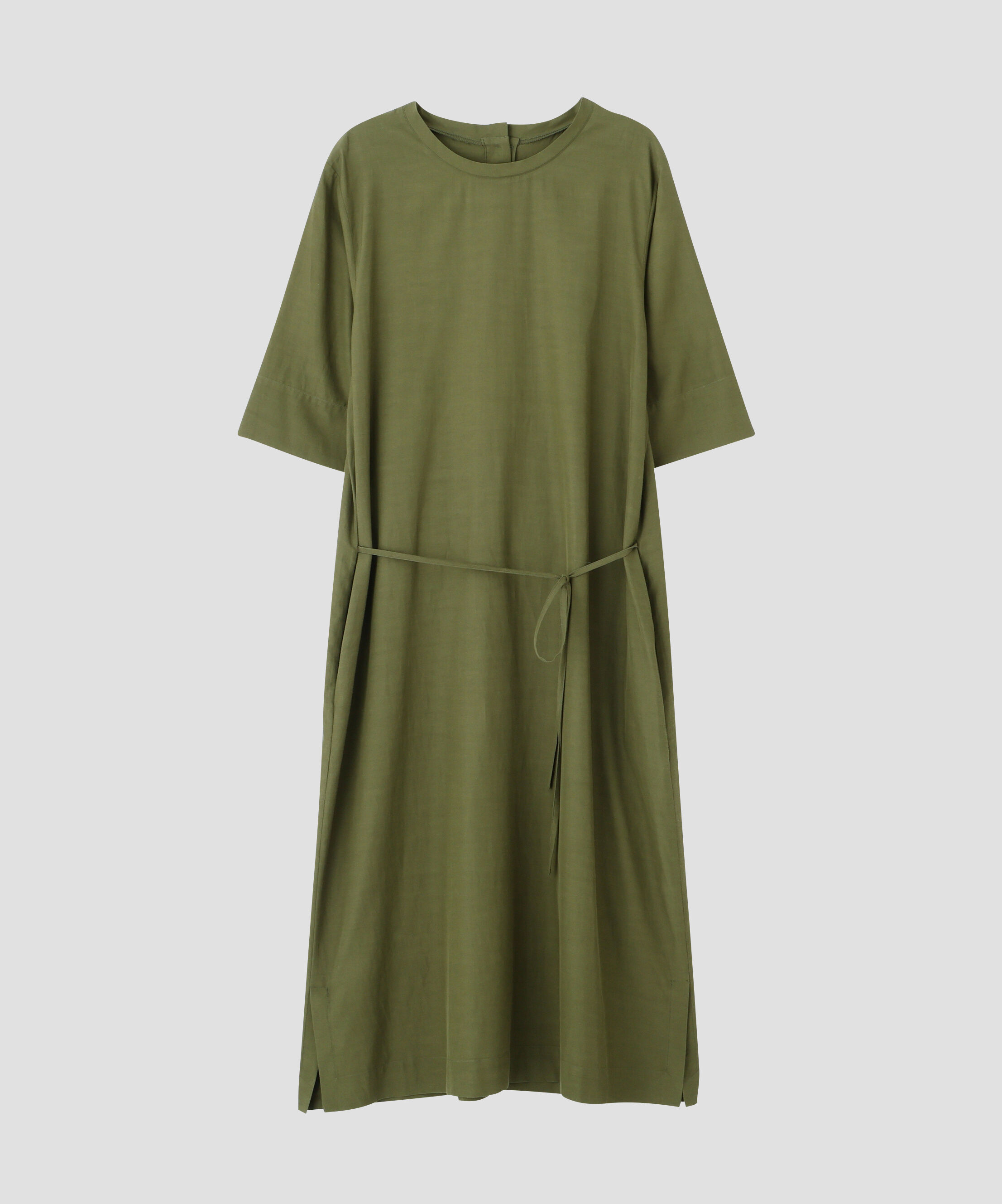  「FLUID COTTON BLEND DRESS」|ワンピース|