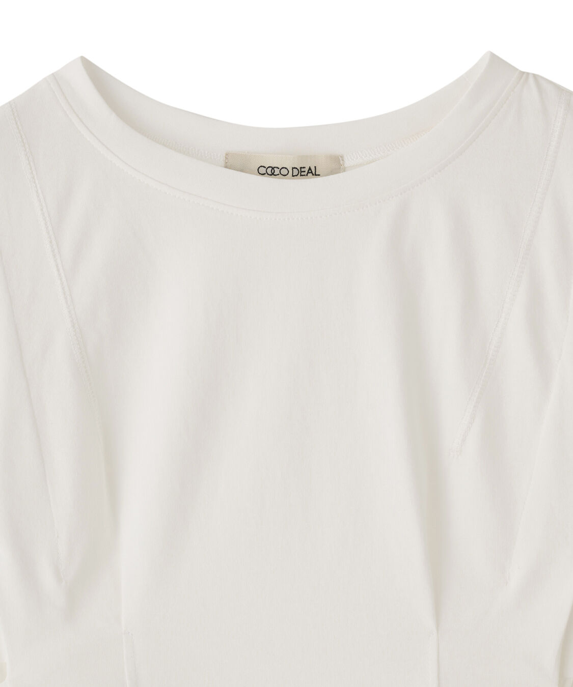 COCO DEAL「布帛ドッキングペプラムカットソー」|Tシャツ・カットソー|
